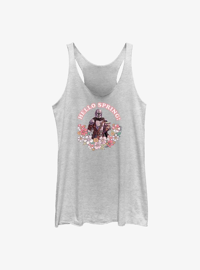 Star Wars The Mandalorian Hello Spring Womens Tank Top