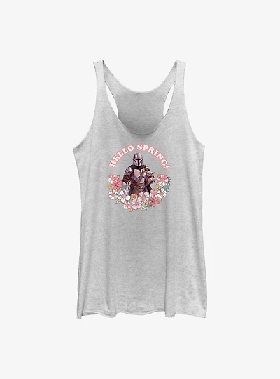 Star Wars The Mandalorian Hello Spring Womens Tank Top
