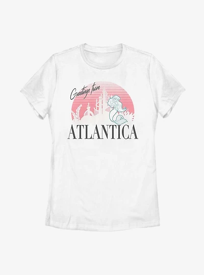Disney The Little Mermaid Greetings From Atlantica Womens T-Shirt