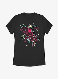 Disney The Little Mermaid Neon Sebastian Womens T-Shirt