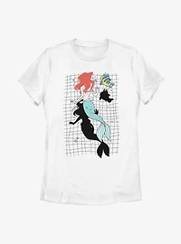 Disney The Little Mermaid Swim With Friends Womens T-Shirt