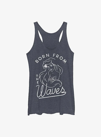 Disney The Little Mermaid Ariel Born From Waves Womens Tank Top