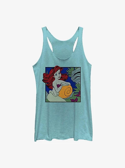 Disney The Little Mermaid Comic Box Ariel Womens Tank Top
