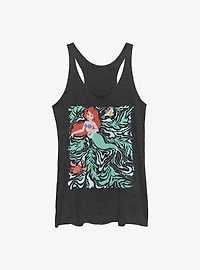 Disney The Little Mermaid Swirly Poster Womens Tank Top