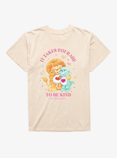 Care Bear Cousins Brave Heart Lion & Gentle Lamb Be Kind Mineral Wash T-Shirt
