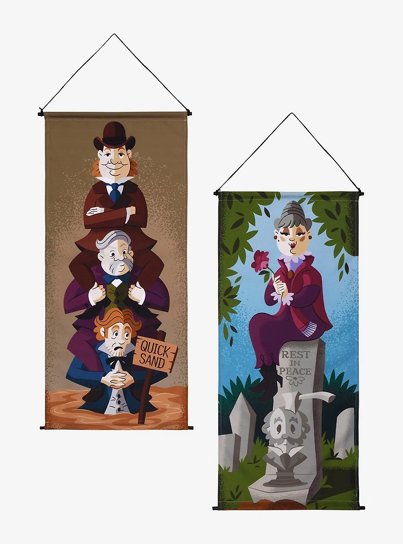 Disney The Haunted Mansion Stretching Portraits Garden Hanging Banners Set