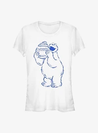 Sesame Street Cookie Monster Jar Girls T-Shirt