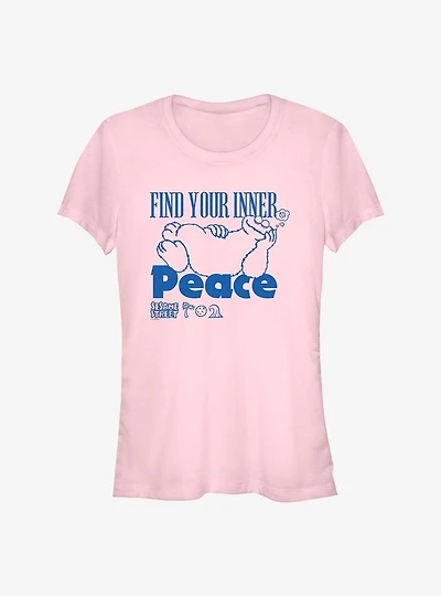 Sesame Street Cookie Monster Find Your Inner Peace Girls T-Shirt