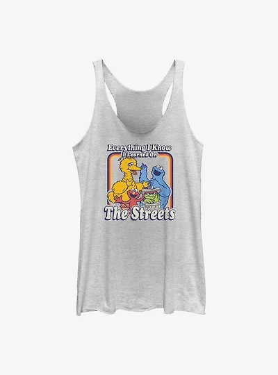 Sesame Street Everything I Know Learned On The Streets Girls Tank Top