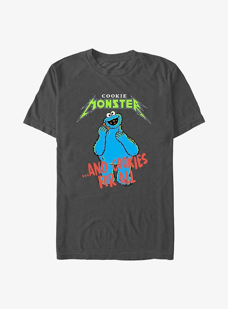 Sesame Street Cookie Monster And Cookies For All T-Shirt