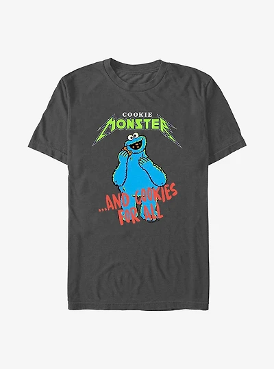 Sesame Street Cookie Monster And Cookies For All T-Shirt