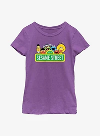 Sesame Street Logo Youth Girls T-Shirt