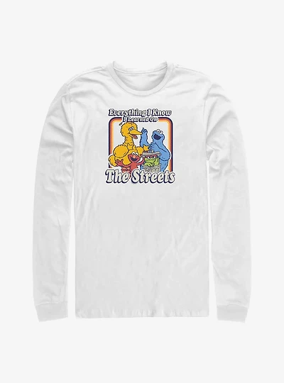 Sesame Street Everything I Know Learned On The Streets Long-Sleeve T-Shirt
