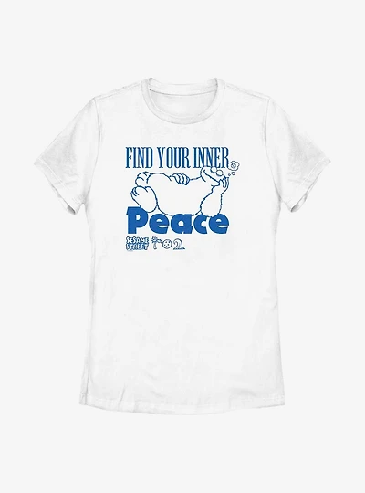Sesame Street Cookie Monster Find Your Inner Peace Womens T-Shirt