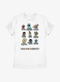 Sesame Street Puppet Faces Womens T-Shirt