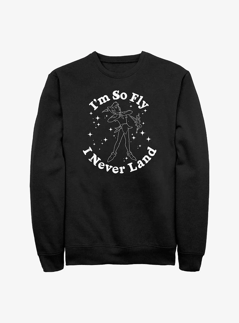 Disney Peter Pan So Fly I Never Land Sweatshirt