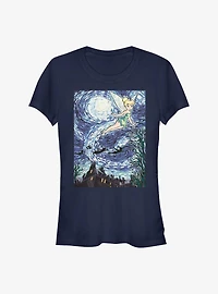 Disney Peter Pan Tinker Bell Starry Night Girls T-Shirt