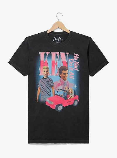 Barbie Ken Do It All Retro Portrait Women’s T-Shirt - BoxLunch Exclusive