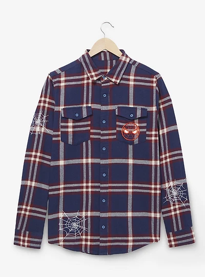 Marvel Spider-Man Web Flannel - BoxLunch Exclusive