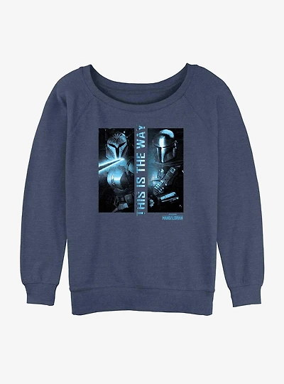 Star Wars The Mandalorian Dark Saber Womens Slouchy Sweatshirt