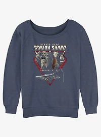 Star Wars The Mandalorian Pirate King Gorian Shard Womens Slouchy Sweatshirt