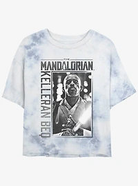 Star Wars The Mandalorian Kelleran Beq Poster Tie-Dye Girls Crop T-Shirt
