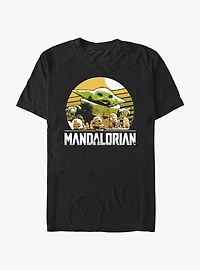 Star Wars The Mandalorian Grogu Playing With Stone Crabs T-Shirt