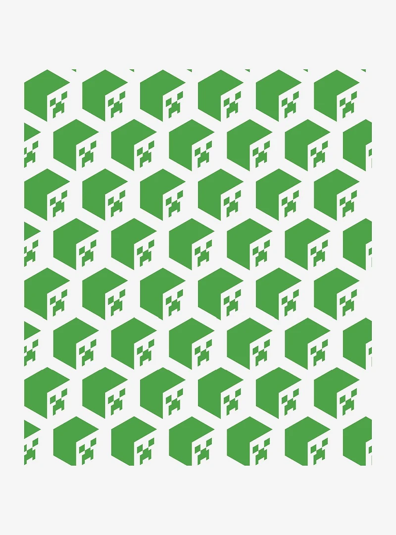 Minecraft Creeper Face Peel & Stick Wallpaper