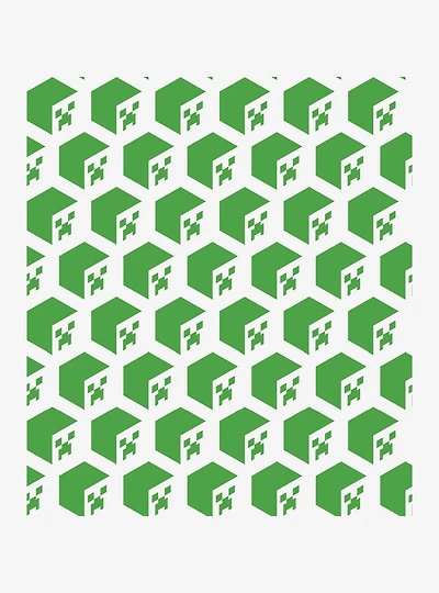 Minecraft Creeper Face Peel & Stick Wallpaper