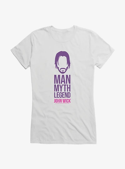 John Wick Man Myth Legend Girls T-Shirt