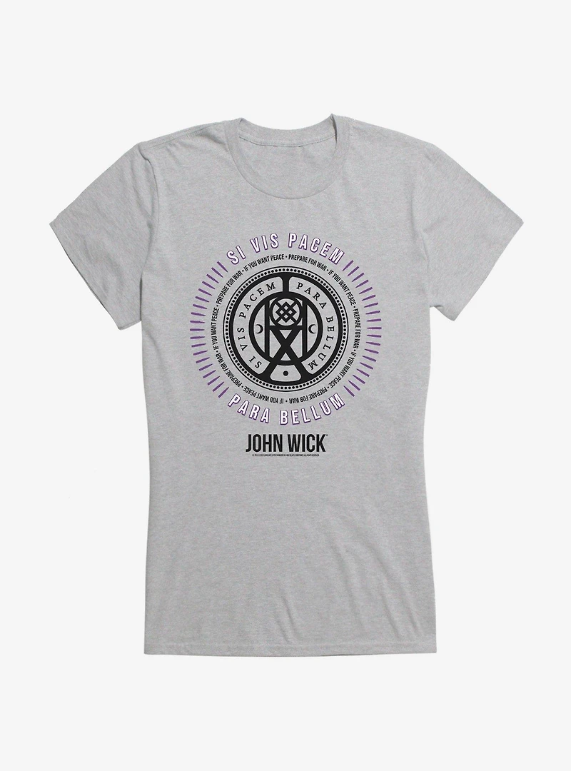 John Wick Si Vis Pacem Para Bellum Girls T-Shirt