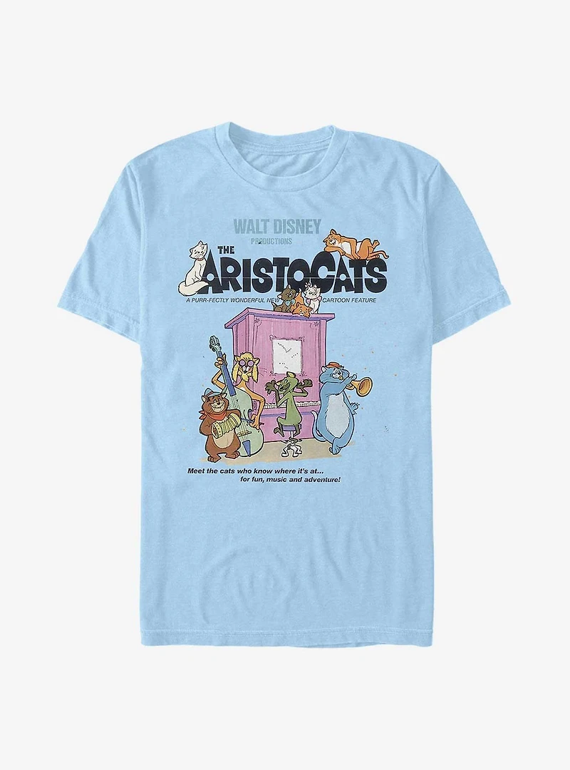 Disney The AristoCats Classic Poster Extra Soft T-Shirt