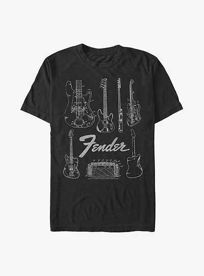 Fender Electric Guitars Heavyweight T-Shirt