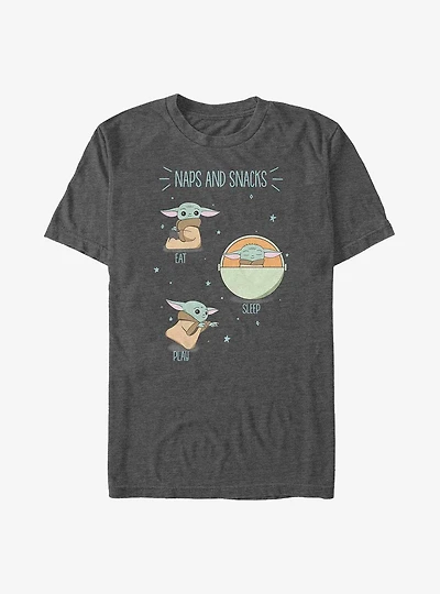 Star Wars The Mandalorian Child Naps and Snacks Big & Tall T-Shirt