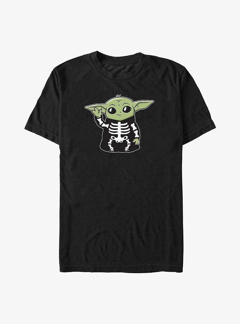 Star Wars The Mandalorian Grogu Skeleton Suit Big & Tall T-Shirt