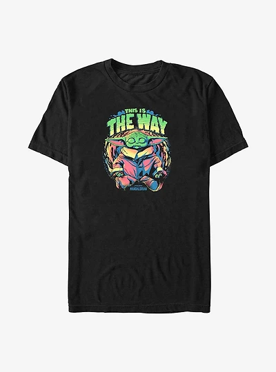 Star Wars The Mandalorian Grogu Meditation Big & Tall T-Shirt
