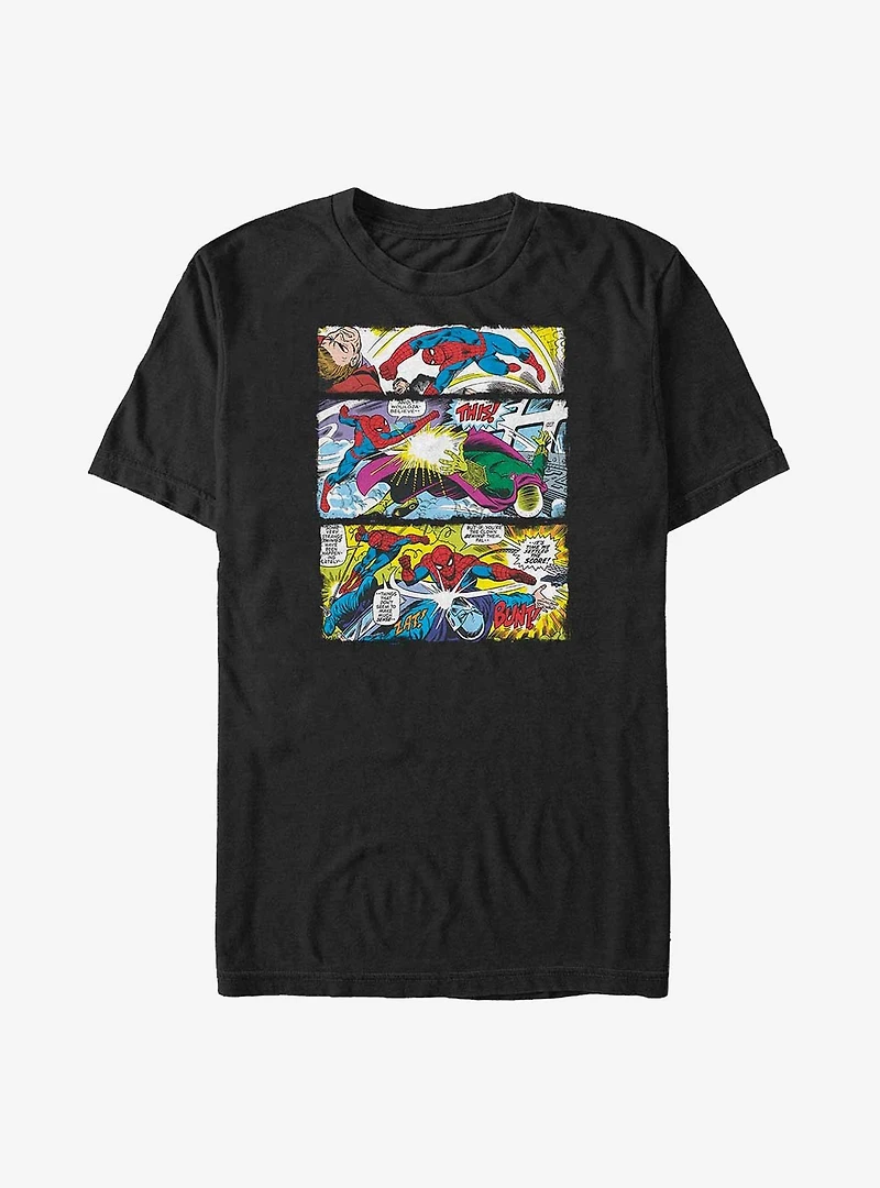 Marvel Spider-Man Battle Comic Panels Big & Tall T-Shirt