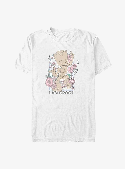 Marvel Guardians of the Galaxy Floral Groot Big & Tall T-Shirt