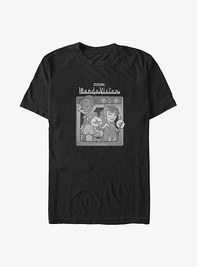 Marvel WandaVision Vintage TV Big & Tall T-Shirt