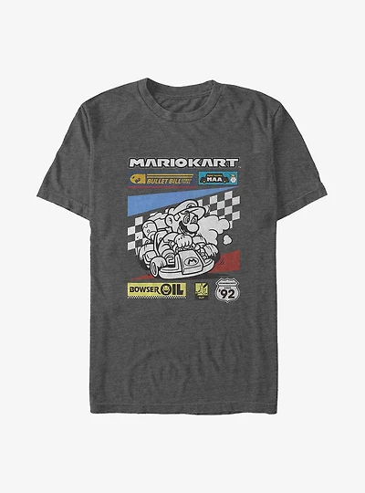Mario Kart Checkers Big & Tall T-Shirt