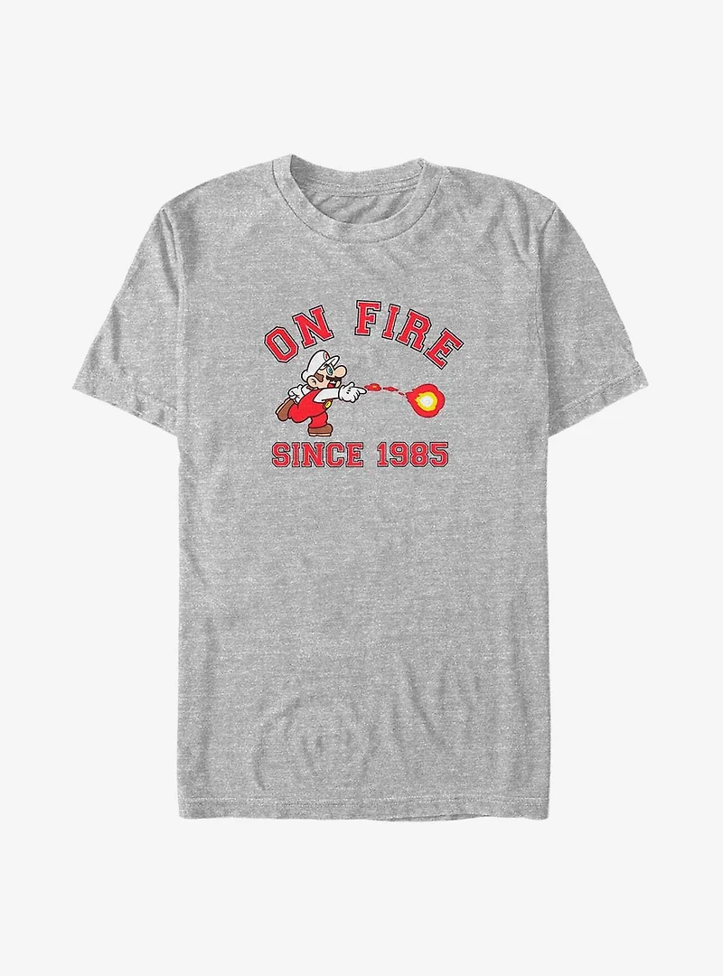 Mario On Fire Since 1985 Big & Tall T-Shirt