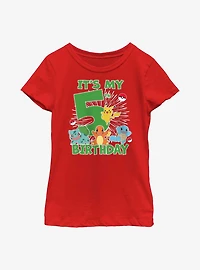 Pokemon It's My 5th Birthday Youth Girls T-Shirt