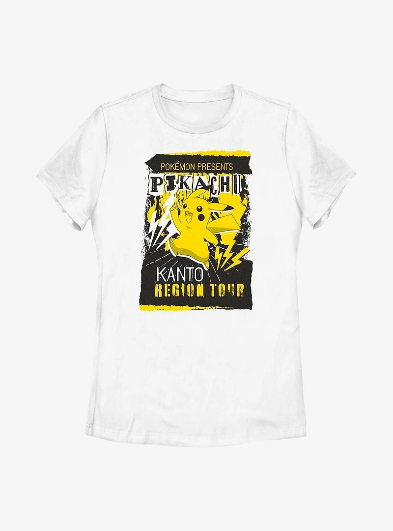 Pokemon Pikachu Kanto Region Tour Womens T-Shirt