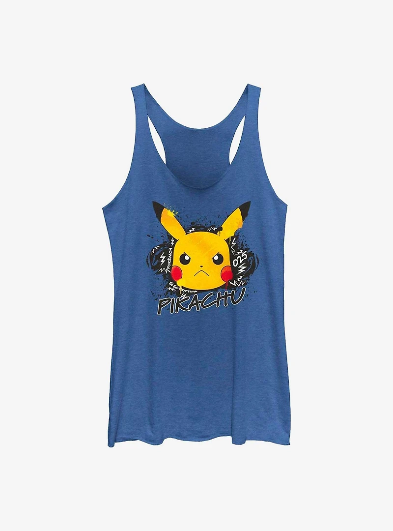 Pokemon Angry Pikachu Womens Tank Top
