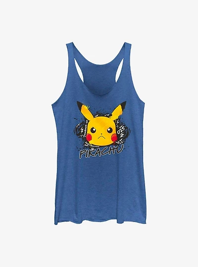 Pokemon Angry Pikachu Womens Tank Top