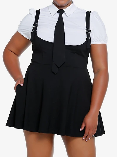 Cosmic Aura Academic Twofer Mini Dress Plus Size