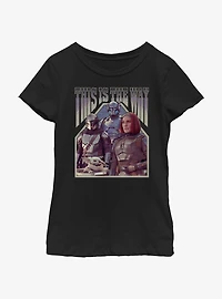 Star Wars The Mandalorian Squad Din Djarin Grogu Paz Vizsla & Bo-Katan Youth Girls T-Shirt BoxLunch Web Exclusive
