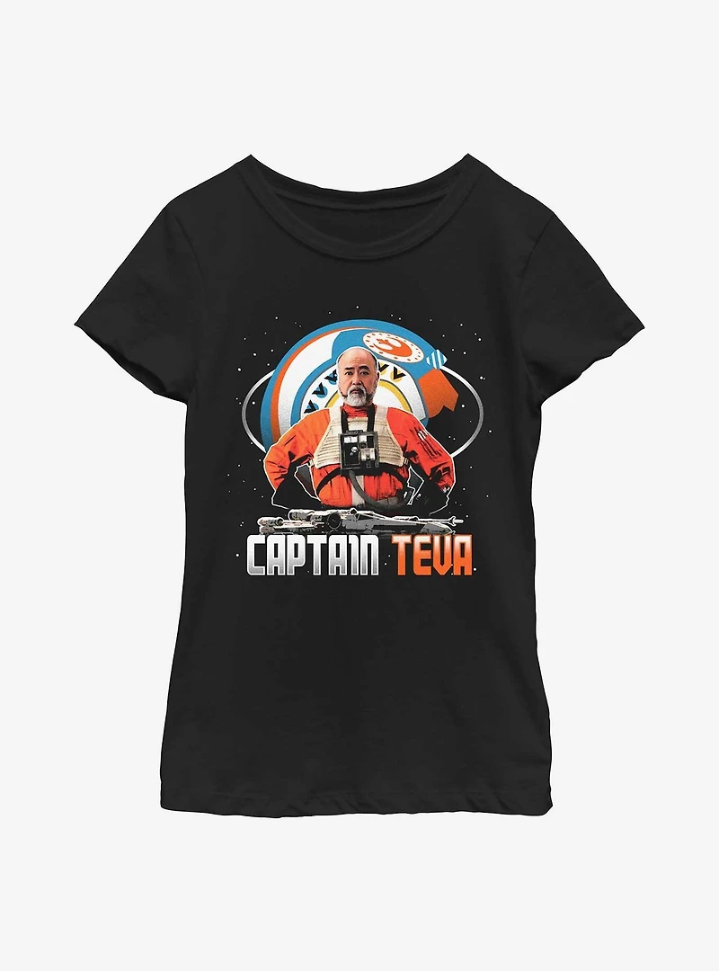 Star Wars The Mandalorian Captain Teva Youth Girls T-Shirt