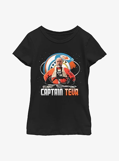Star Wars The Mandalorian Captain Teva Youth Girls T-Shirt