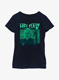 Star Wars The Mandalorian Commissioner Helgait Youth Girls T-Shirt